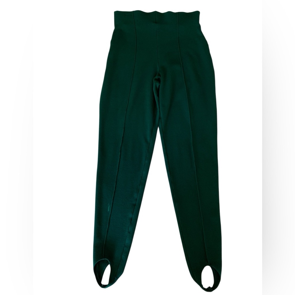 Vintage The Limited Dark Green Stirrup Leggings Pants Women's S Reg Tall 90s
